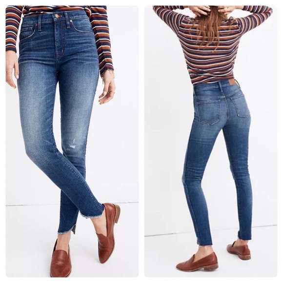 Madewell High Rise Skinny Cutout Tulip 